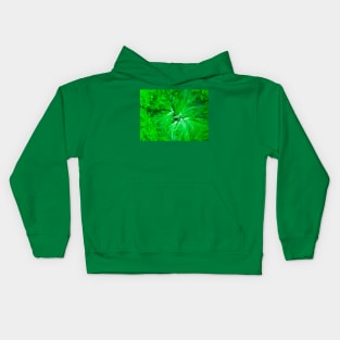 Lettuce green salad leafs arranged in a circle Kids Hoodie